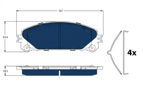 накладки TRW GDB3484BTE