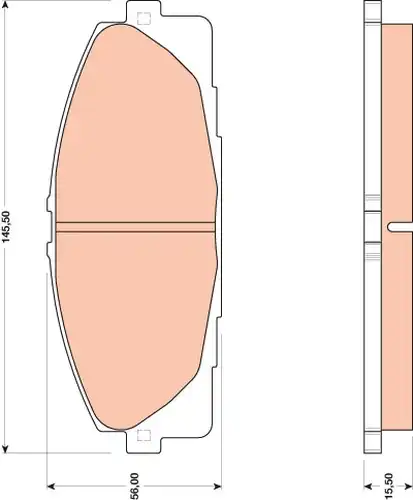 накладки TRW GDB3485