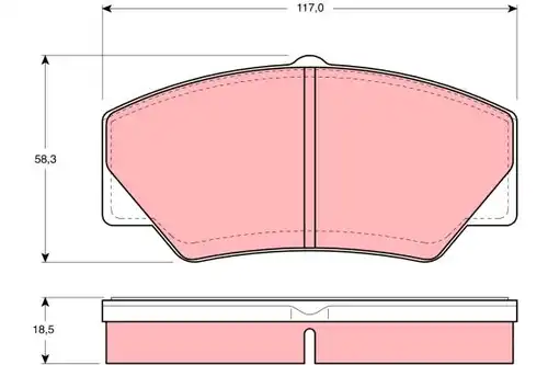 накладки TRW GDB349