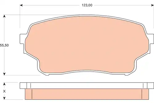 накладки TRW GDB3490