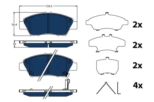 накладки TRW GDB3493BTE