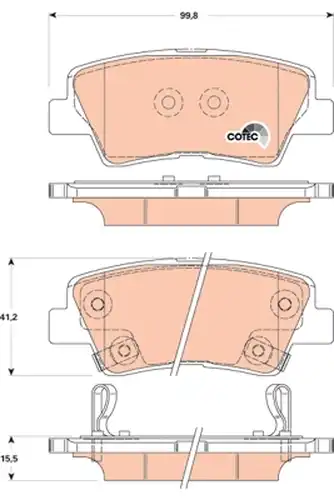 накладки TRW GDB3494