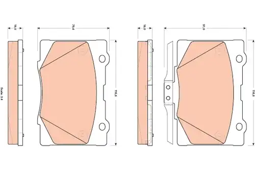 накладки TRW GDB3498