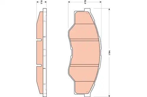 накладки TRW GDB3500