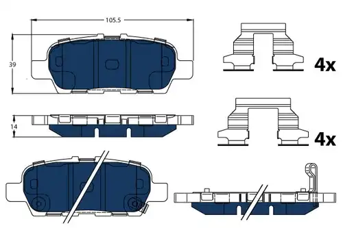 накладки TRW GDB3508BTE