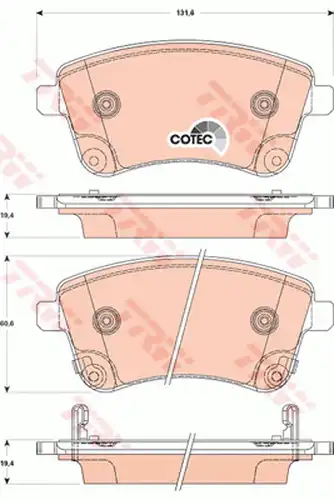 накладки TRW GDB3509