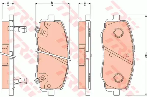 накладки TRW GDB3510