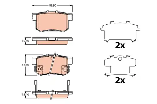 накладки TRW GDB3516