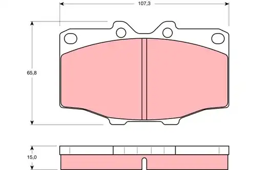 накладки TRW GDB352