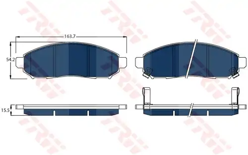 накладки TRW GDB3520BTE