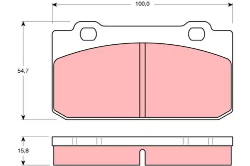 накладки TRW GDB353