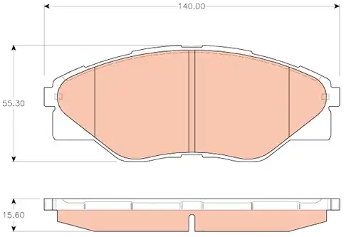 накладки TRW GDB3532