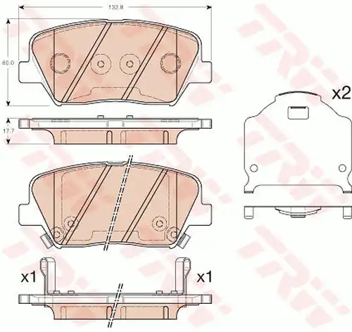 накладки TRW GDB3549