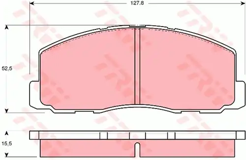 накладки TRW GDB355