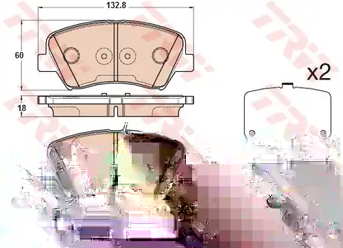 накладки TRW GDB3552