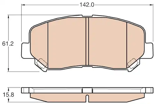 накладки TRW GDB3562