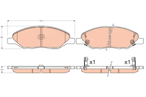 накладки TRW GDB3577