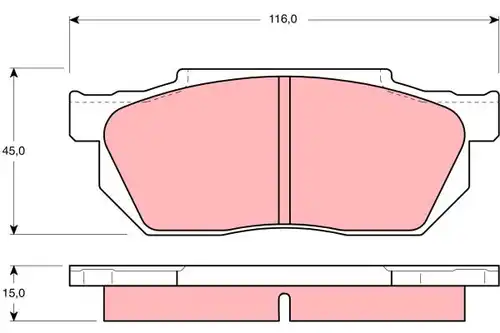 накладки TRW GDB358