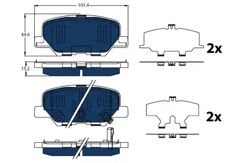 накладки TRW GDB3583BTE