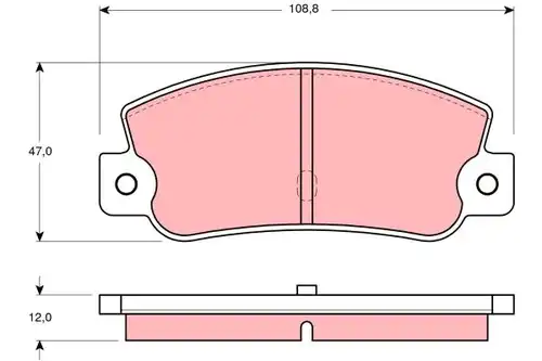 накладки TRW GDB360