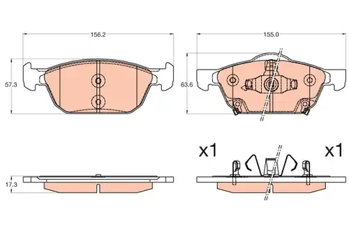 накладки TRW GDB3600