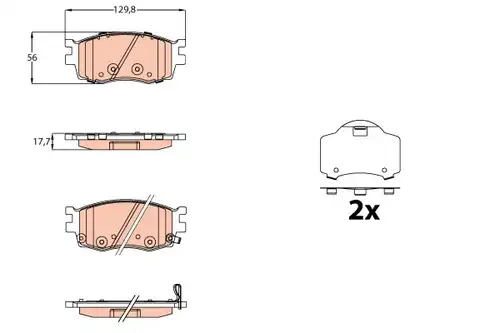 накладки TRW GDB3626