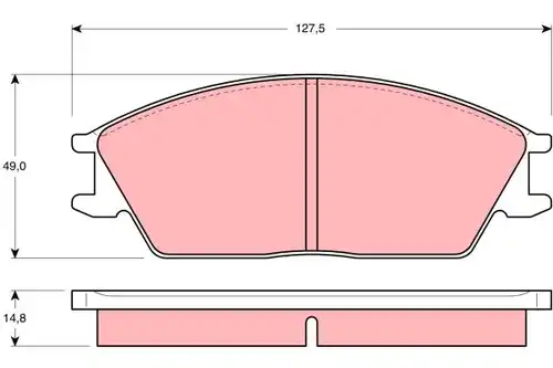 накладки TRW GDB373