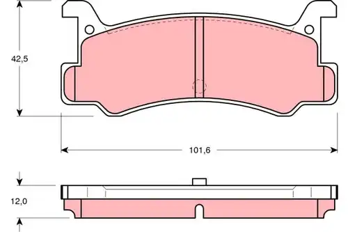 накладки TRW GDB375