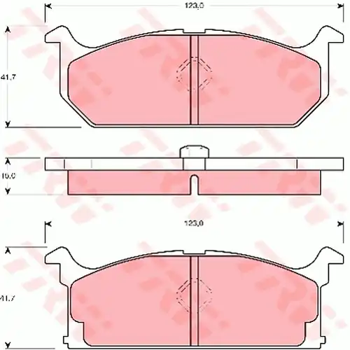 накладки TRW GDB382