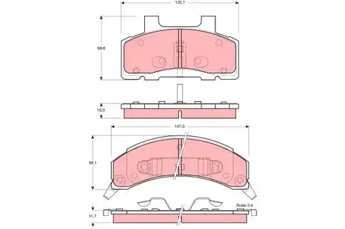 накладки TRW GDB4005