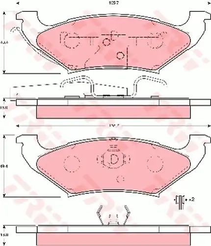 накладки TRW GDB4045