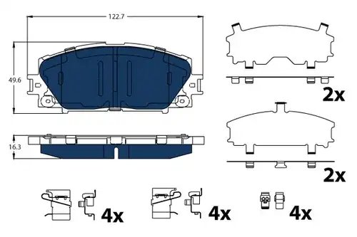 накладки TRW GDB4173BTE