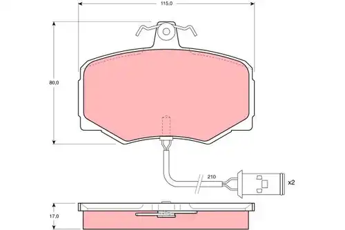 накладки TRW GDB421