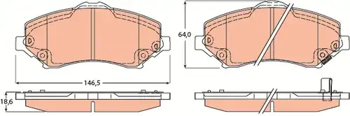 накладки TRW GDB4605