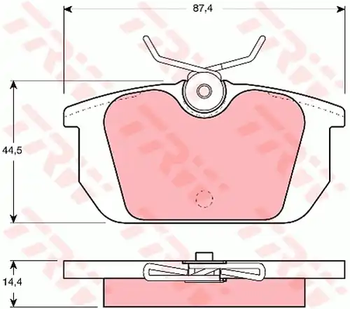 накладки TRW GDB466