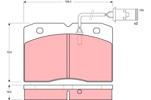 накладки TRW GDB478