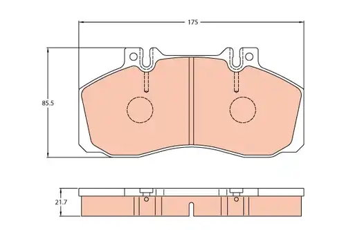 накладки TRW GDB5050