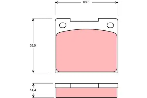 накладки TRW GDB533