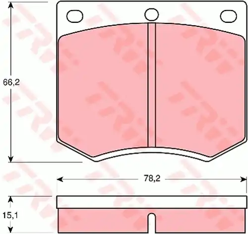 накладки TRW GDB660