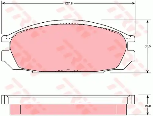 накладки TRW GDB745