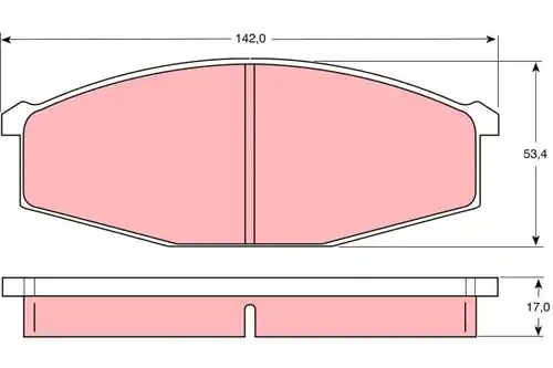 накладки TRW GDB747