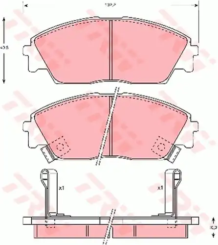 накладки TRW GDB763