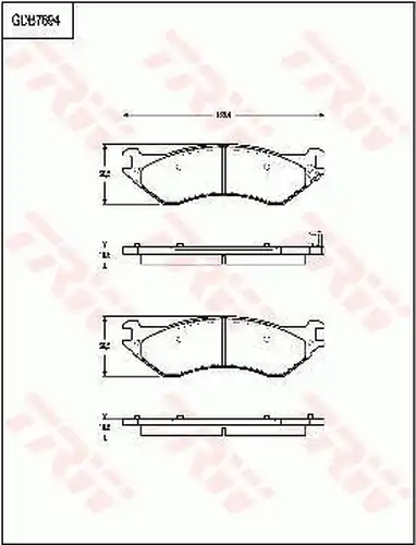 накладки TRW GDB7694