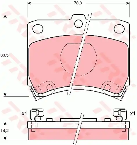 накладки TRW GDB773