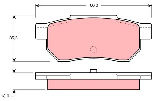 накладки TRW GDB775