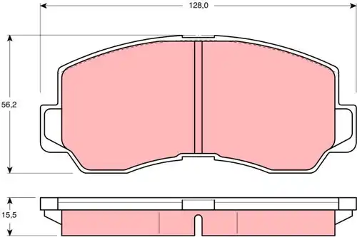 накладки TRW GDB785