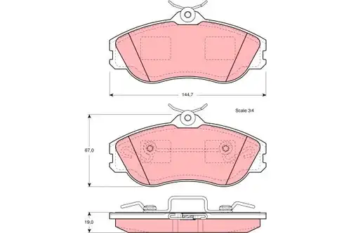 накладки TRW GDB815