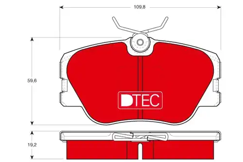 накладки TRW GDB818DTE