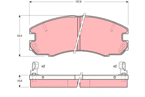 накладки TRW GDB868