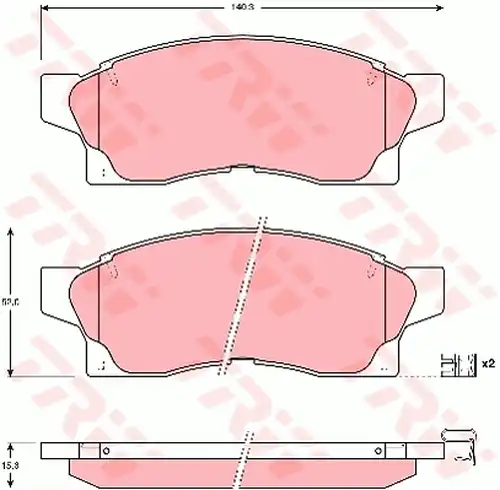 накладки TRW GDB877